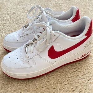 COPY - Red + White Air Force Ones